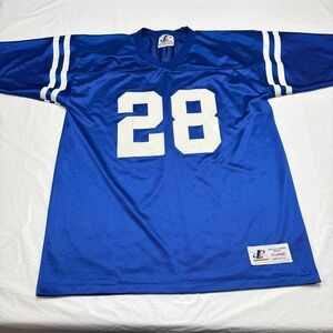 LOGO ATHLETIC #28 Marshall Faulk Indianapolis Colts Jersey Youth Boys XL 18/20
